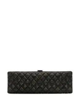 Chanel 2015-2016 CC Quilted Iridescent Lambskin Crystal Long clutch bag 31780286