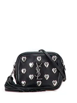 Saint Laurent 2016 Studded Calfskin Monogram Heart Blogger crossbody bag 31766397
