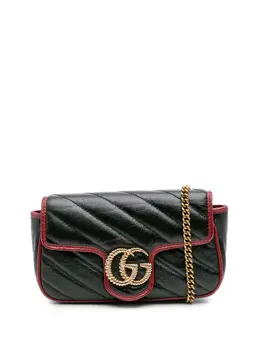 Gucci 2000-2015 Super Mini GG Marmont Matelasse Leather Torchon Flap crossbody bag 31761841