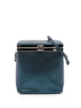 Chanel 2016-2017 CC Metallic Calfskin Case vanity bag 31768319