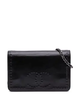 Chanel 2013-2014 CC Embossed Lambskin Wallet on Chain crossbody bag 31785821
