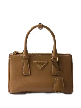 Мини-сумка Galleria с верхними ручками Prada, коричневый 31067144 | коричневый