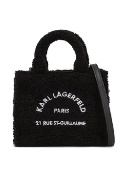 Karl Lagerfeld mini Rue St-Guillaume shearling tote bag 30684800