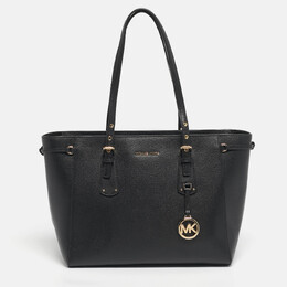 Michael Kors Black Leather Medium Voyager Tote 1199634