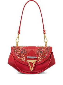 Versace Virtus crystal-embellished shoulder bag 31128019