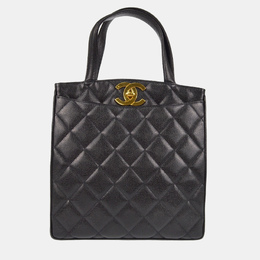 Chanel Black Leather Tote Bag 1199333