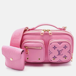 Louis Vuitton Utility Rose/Purple Leather Crossbody Bag 1199266