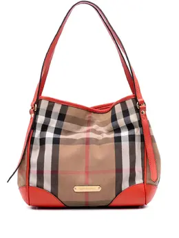 Burberry 2000-2017 Small House Check Canvas Canterbury tote bag 31800429