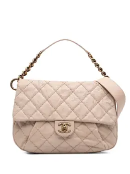 Chanel 2012-2013 Medium Quilted Caviar Coco Pleats Messenger Flap satchel 31779232