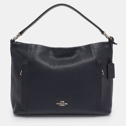 Coach Navy Blue Grained Leather Large Scout Hobo 1199411