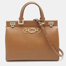 Gucci Brown Leather Medium Zumi Tote 1199395