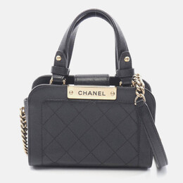 Chanel Matelasse Black Leather Shoulder Bag 1199254