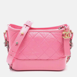 Chanel Gabrielle Small Pink Leather Hobo Bag 1199200
