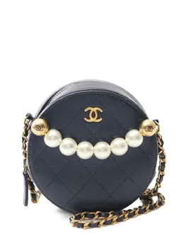 Chanel 2019 mini Matelasse round shoulder bag 31711630
