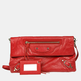 Balenciaga Envelope Red Leather Shoulder Bag 1198678