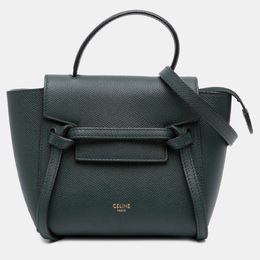 Celine Green Pico Grained Calfskin Belt Bag 1198643