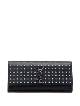 Saint Laurent 2013-2025 Grain De Poudre Classic Monogram Studded clutch bag 31784020