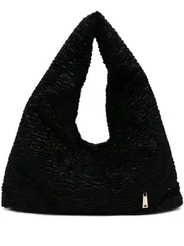 La Milanesa textured triangular tote bag 31571550
