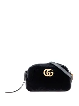 Gucci 2016-2025 Small GG Marmont Matelasse Velvet crossbody bag 31801564