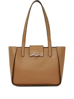 Karl Lagerfeld small K/Signature leather tote bag 30685237