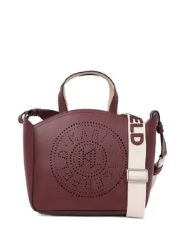 Karl Lagerfeld small Circle perforated tote bag 30685469