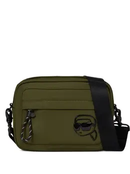 Karl Lagerfeld logo-patch crossbody bag 30685294