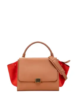 Celine 2013 Medium Bicolor Calfskin and Suede Trapeze satchel 31778384
