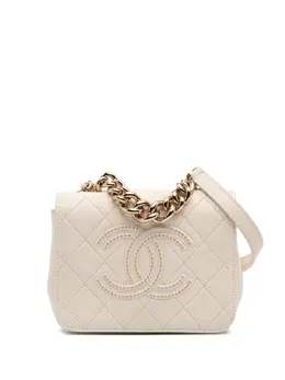 Chanel 2019 Quilted Lambskin Studded Beauty Begins Flap satchel 31780288