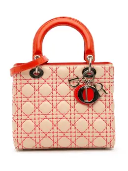 Christian Dior 2012 Medium Lambskin Cannage Stitched Lady Dior satchel 31768146