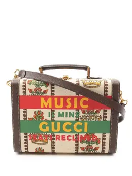 Gucci 2016-2025 100 Centennial Canvas Music Is Mine Beauty Case vanity bag 31783048