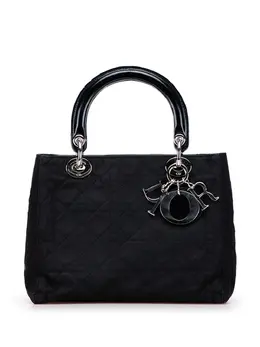 Christian Dior 1999 Medium Nylon Cannage Lady Dior satchel 31778055