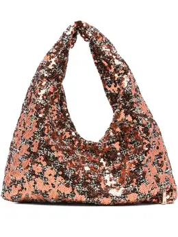 La Milanesa sequin-embellished triangle shoulder bag 31571535