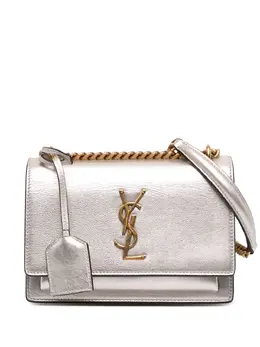 Saint Laurent 2019 Small Metallic Calfskin Monogram Sunset crossbody bag 31801264