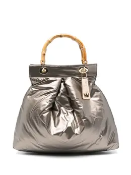 La Milanesa bamboo-handle quilted tote bag 31571528