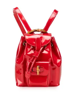 Gucci 20th Century Mini Patent Bamboo Drawstring backpack 31801560
