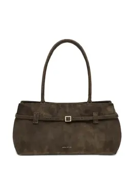 Manu Atelier buckle-fastening suede tote bag 30312442