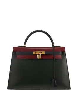 Hermes 1991s Kelly 32cm leather tote bag 31778876