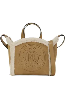 Karl Lagerfeld small K/Circle shearling tote bag 30685233