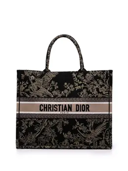 Christian Dior 2022 Large Canvas Embroidered Jardin d'Hiver Book tote bag 31802722
