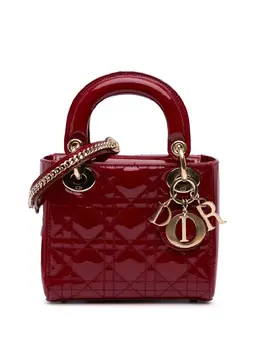 Christian Dior 2019 Mini Patent Cannage Lady Dior satchel 31767570