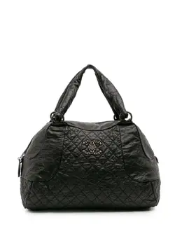 Chanel 2009-2010 CC Quilted Aged Calfskin Coco Rider Bowling Bag shoulder bag 31766908
