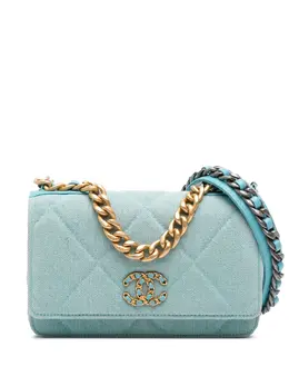 Chanel 2021 Denim 19 Wallet on Chain satchel 31767719
