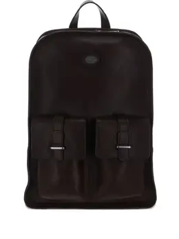 The Bridge double-pocket leather backpack 31317249