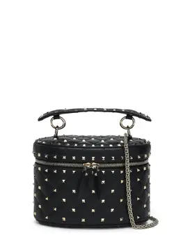 Valentino Garavani-Rockstud Spike Leather Shoulder Bag-Donna 52417494614356