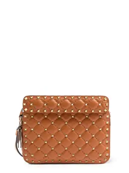 Valentino Garavani-Rockstud Spike Leather Shoulder Bag-Donna 52417495630164