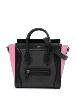 Celine 2016 Nano Tricolor Leather Luggage Tote satchel 31778417
