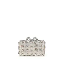 Self-Portrait Multicrystal Clutch Bag seaw25305mumultibb