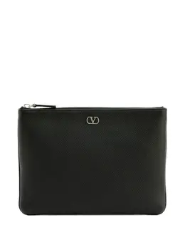Valentino Garavani Vlogo Signature leather clutch bag 31341671