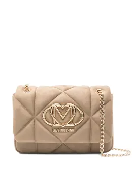 Love Moschino quilted logo-plaque cross body bag 31669627