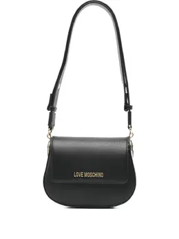 Изогнутая сумка через плечо с логотипом Love Moschino, черный 31670536 | черный